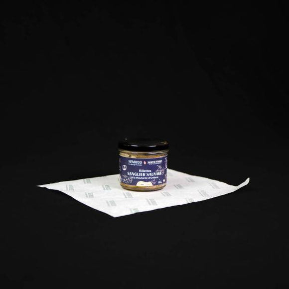 RILLETTES DE SANGLIER A LA MOUTARDE D'ORLEANS 100G