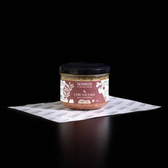 TERRINE CERF MORILLES 180G