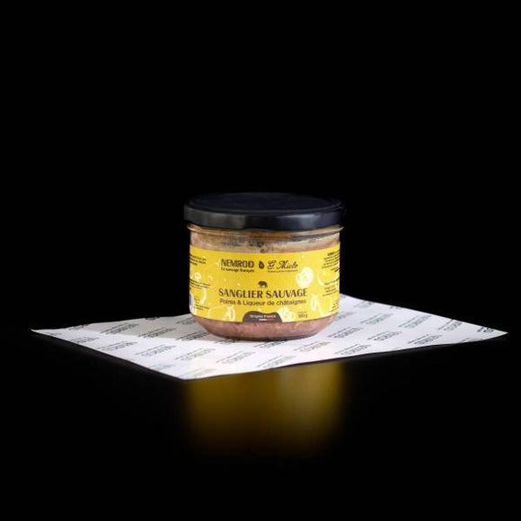 TERRINE SANGLIER POIRES ET LIQUEUR DE CHATAIGNE 180G