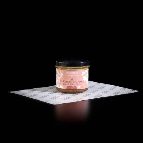 TERRINE CHEVREUIL FIGUES ET PAIN D'EPICES 100G