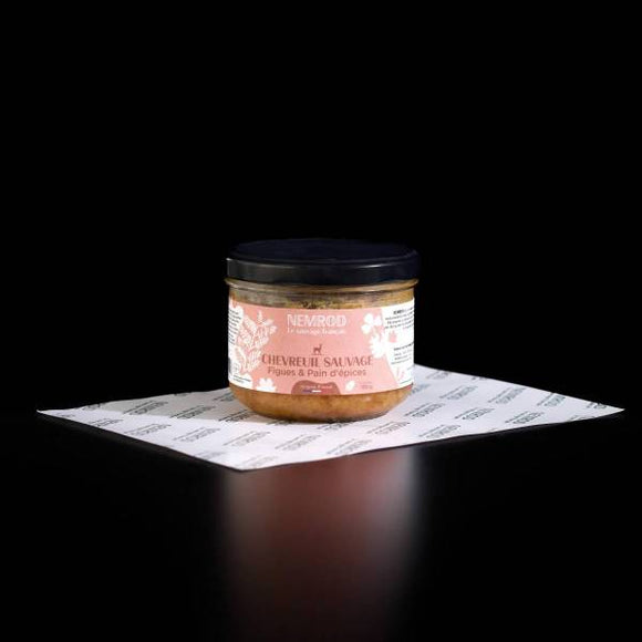 TERRINE CHEVREUIL FIGUES ET PAIN D'EPICES 180G