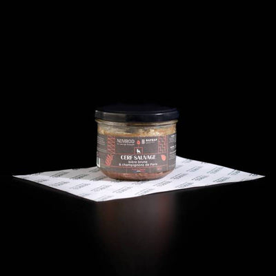 TERRINE CERF A LA BIERE ET AUX CHAMPIGNONS 180G